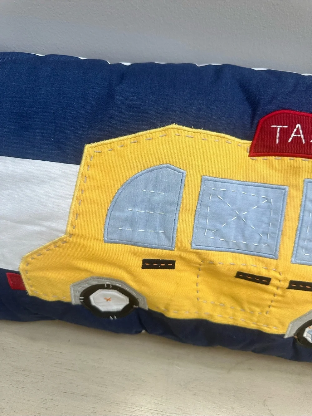Pottery Barn Kids Taxi Pillow